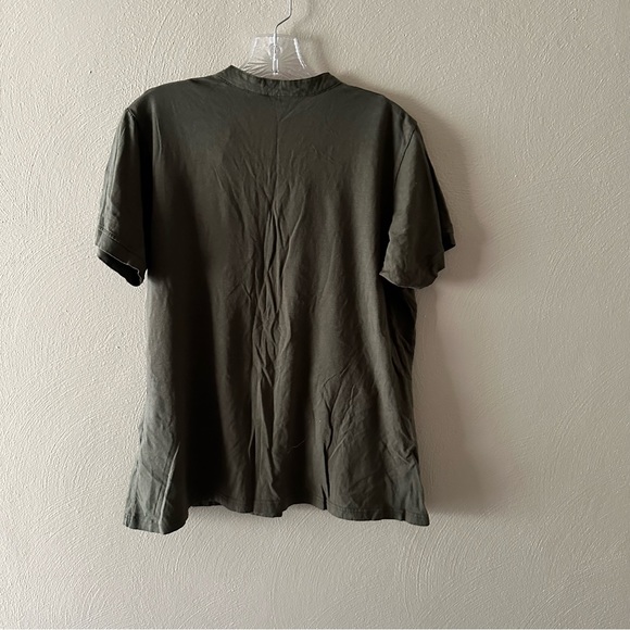 USBD Green Pocket Button Up Short Sleeve Shirt Size Medium - Picture 4 of 5